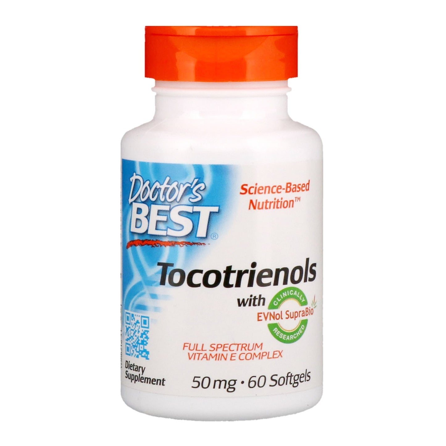 Vitamin E Tocotrienols with TocoGaia Ultra 50mg, 60 Softgels - Doctor's Best by Doctor's Best