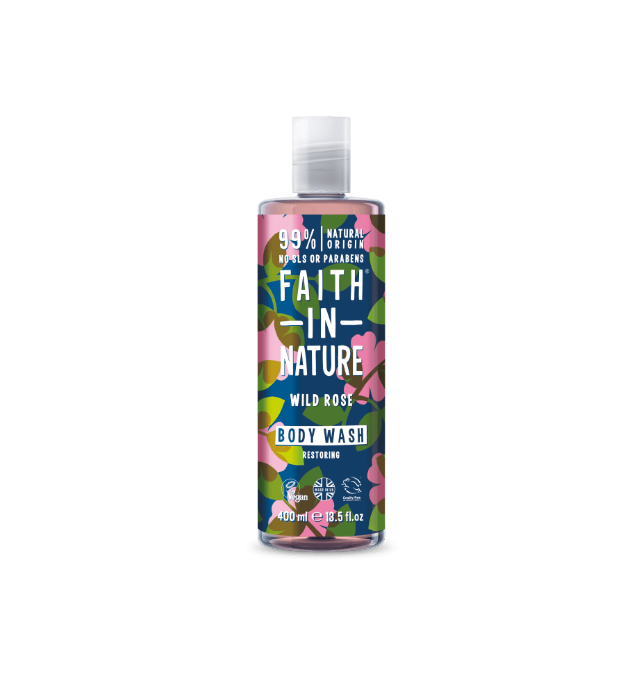 Faith In Nature  Wild Rose Body Wash 400ml