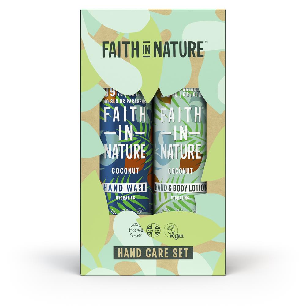 Faith In Nature  Coconut Hand Care Set 2x400ml