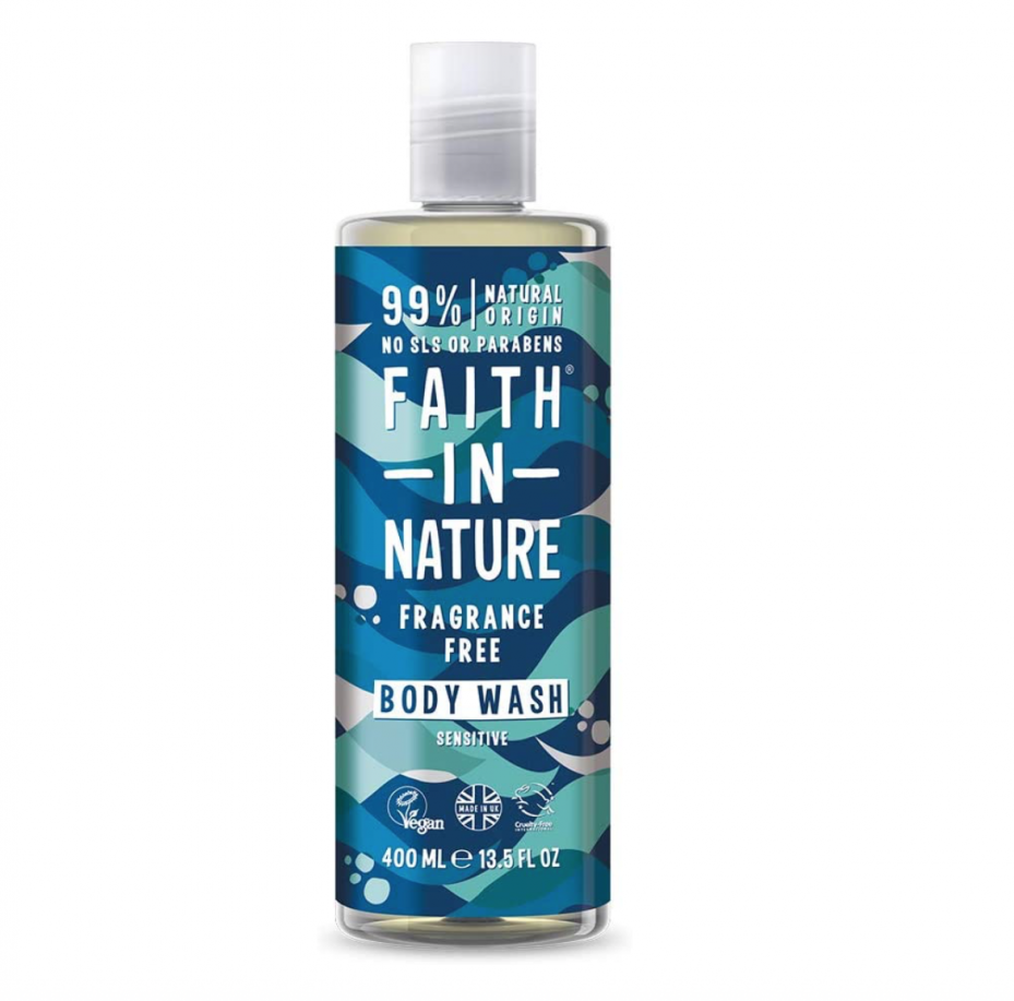 Faith In Nature  Fragrance Free Bodywash Sensitive 400ml