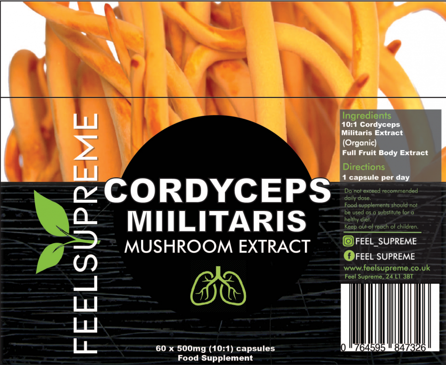 Feel Supreme  Cordyceps Militaris Capsules 60's