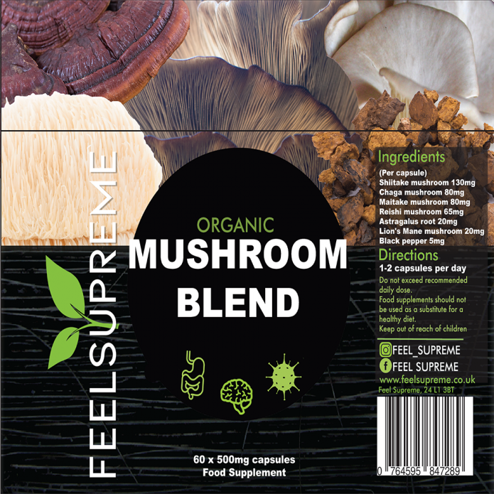 Feel Supreme  Organic Mushroom Blend 60's