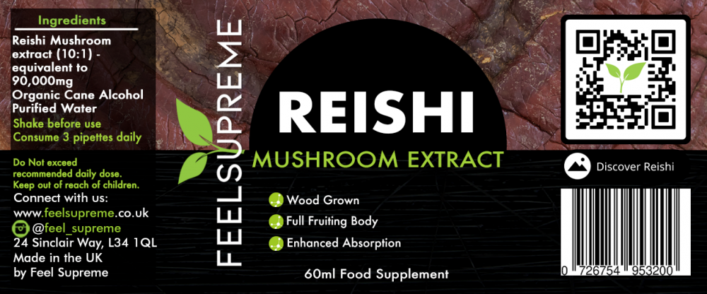 Feel Supreme  Reishi Mushroom Extract 60ml