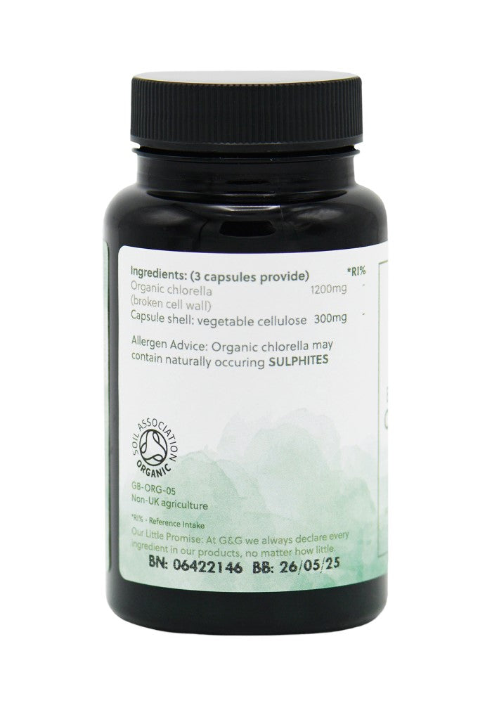 G&G Vitamins  Organic Broken Cell Chlorella 60's