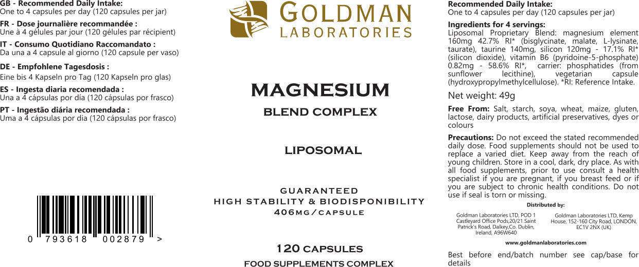 Goldman Laboratories Magnesium Blend Complex 120's by Goldman Laboratories