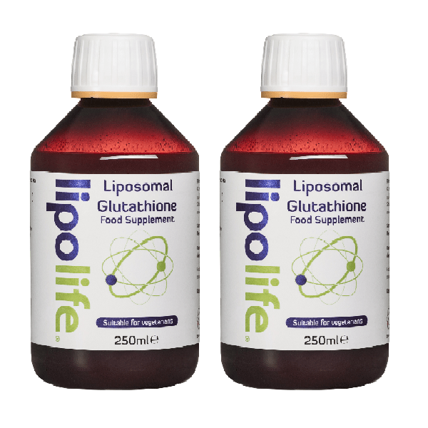LLG4 Liposomal Glutathione (Unflavoured) 250ml - Lipolife DOUBLE PACK by Lipolife