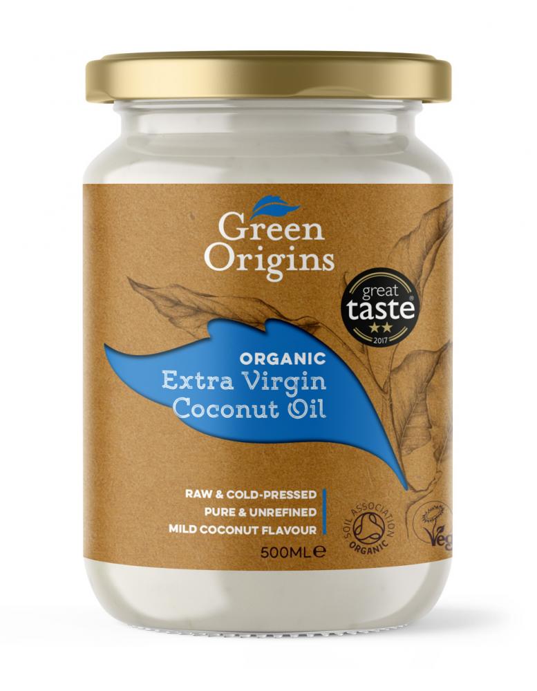 Green Origins Organic Extra Virgin Coconut Oil 500ml (Glass) by Green Origins