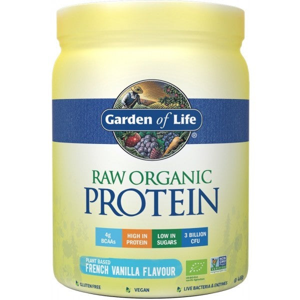 Garden of Life  Raw Organic Protein Vanilla Flavour 660g