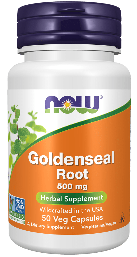 Goldenseal Root 50 capsules with hydrastis canadensis - now® by Now Foods