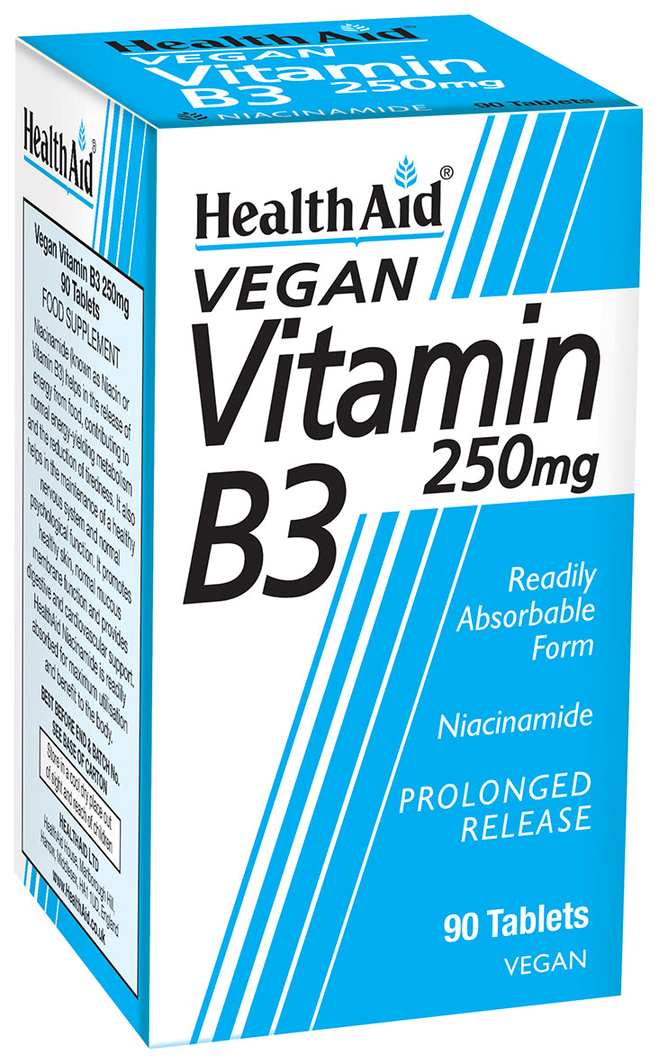Health Aid  Vegan Vitamin B3 250mg 90's