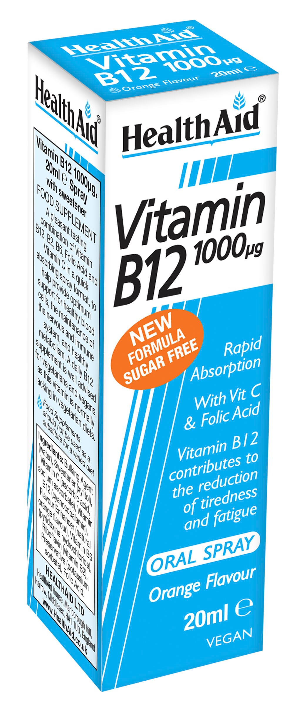 Health Aid  Vitamin B12 1000ug Oral Spray 20ml