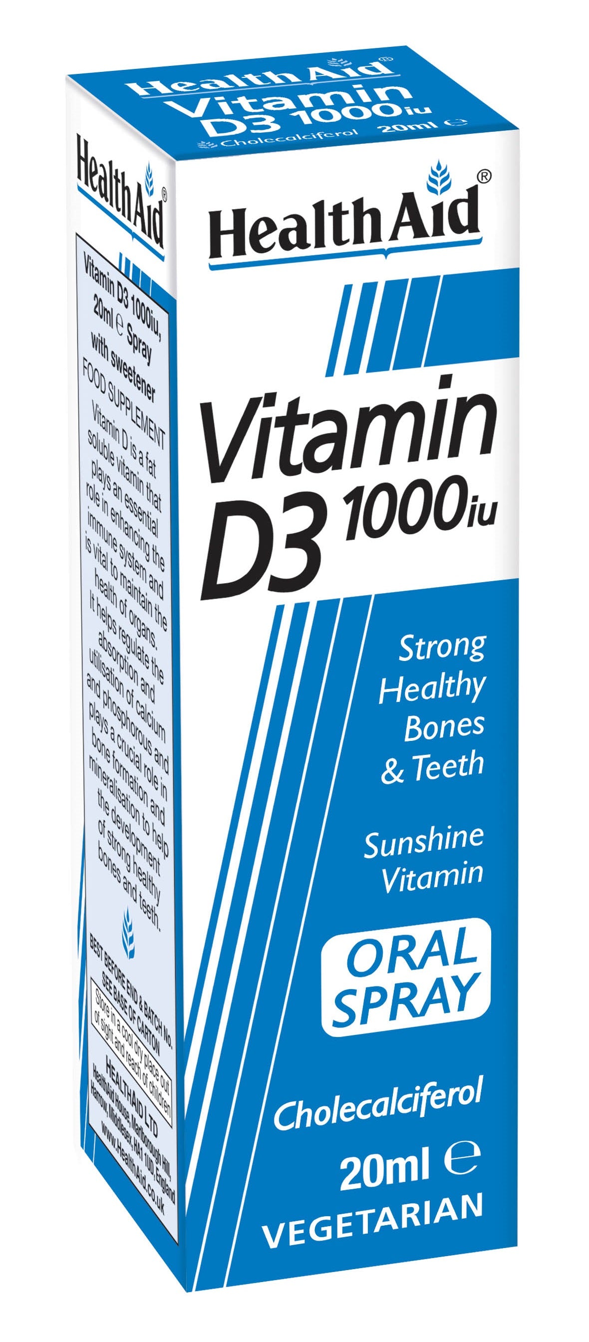 Health Aid  Vitamin D3 1000iu Oral Spray 20ml