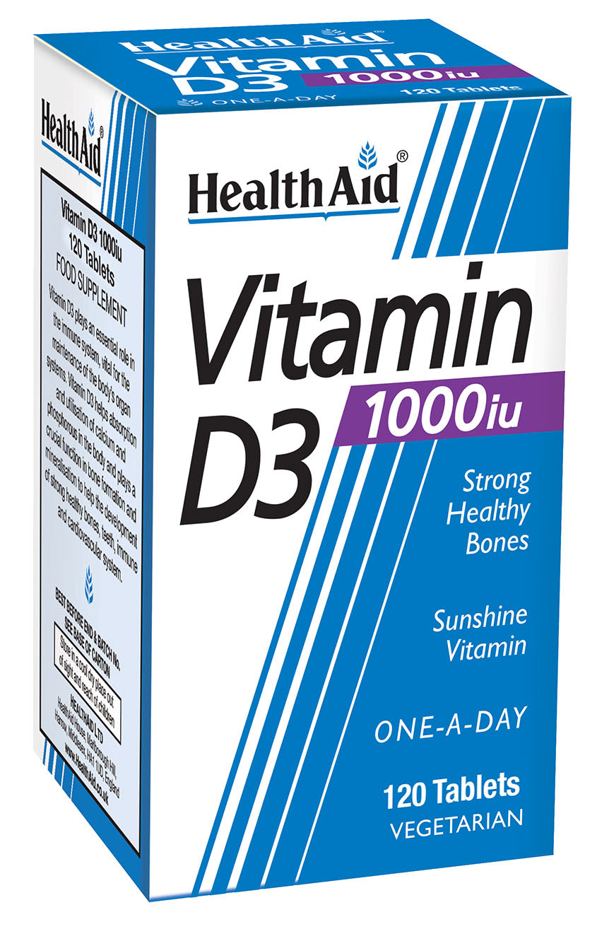 Health Aid  Vitamin D3 1000iu 120's