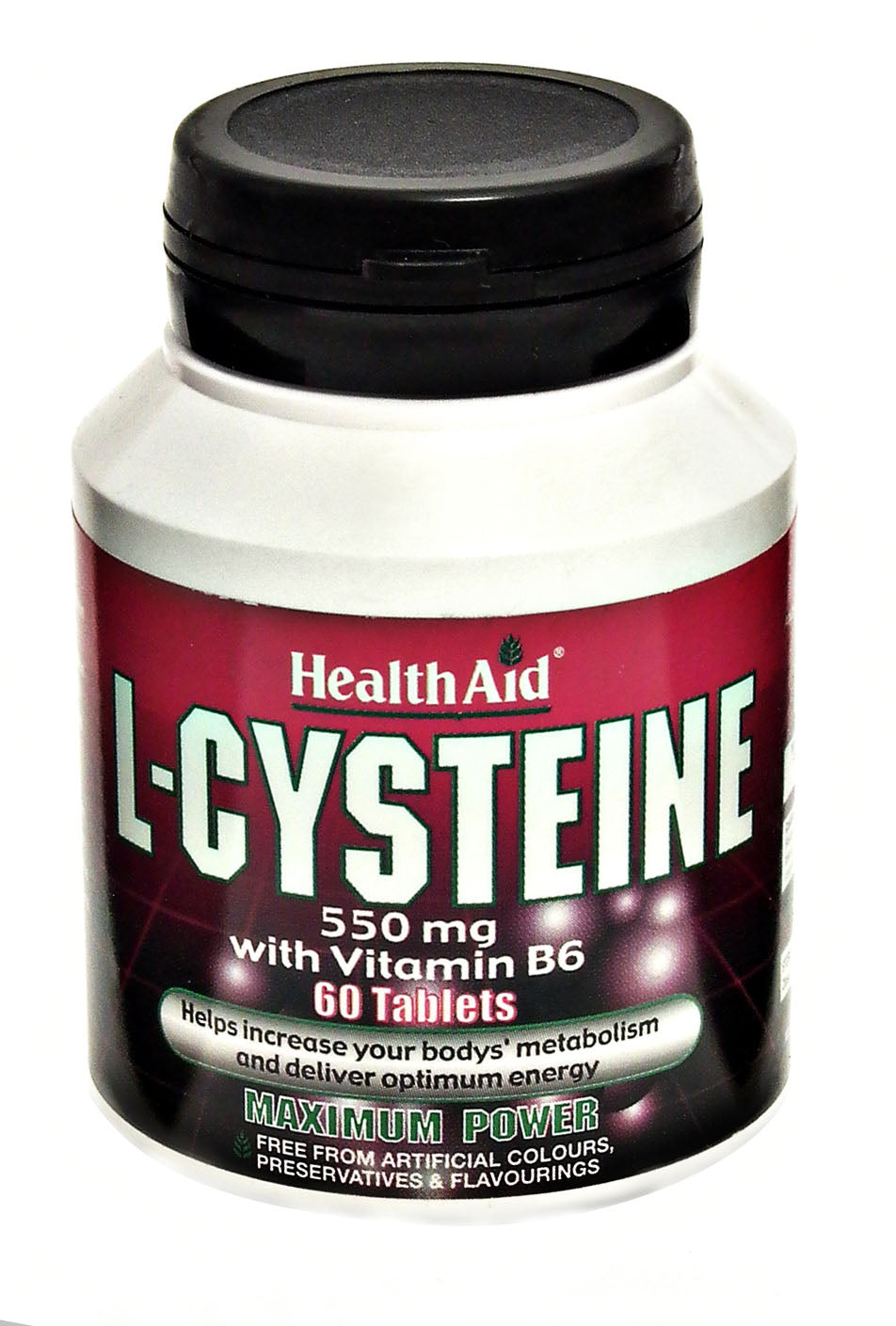 Health Aid  L-Cysteine 550mg with Vitamin B6  60's