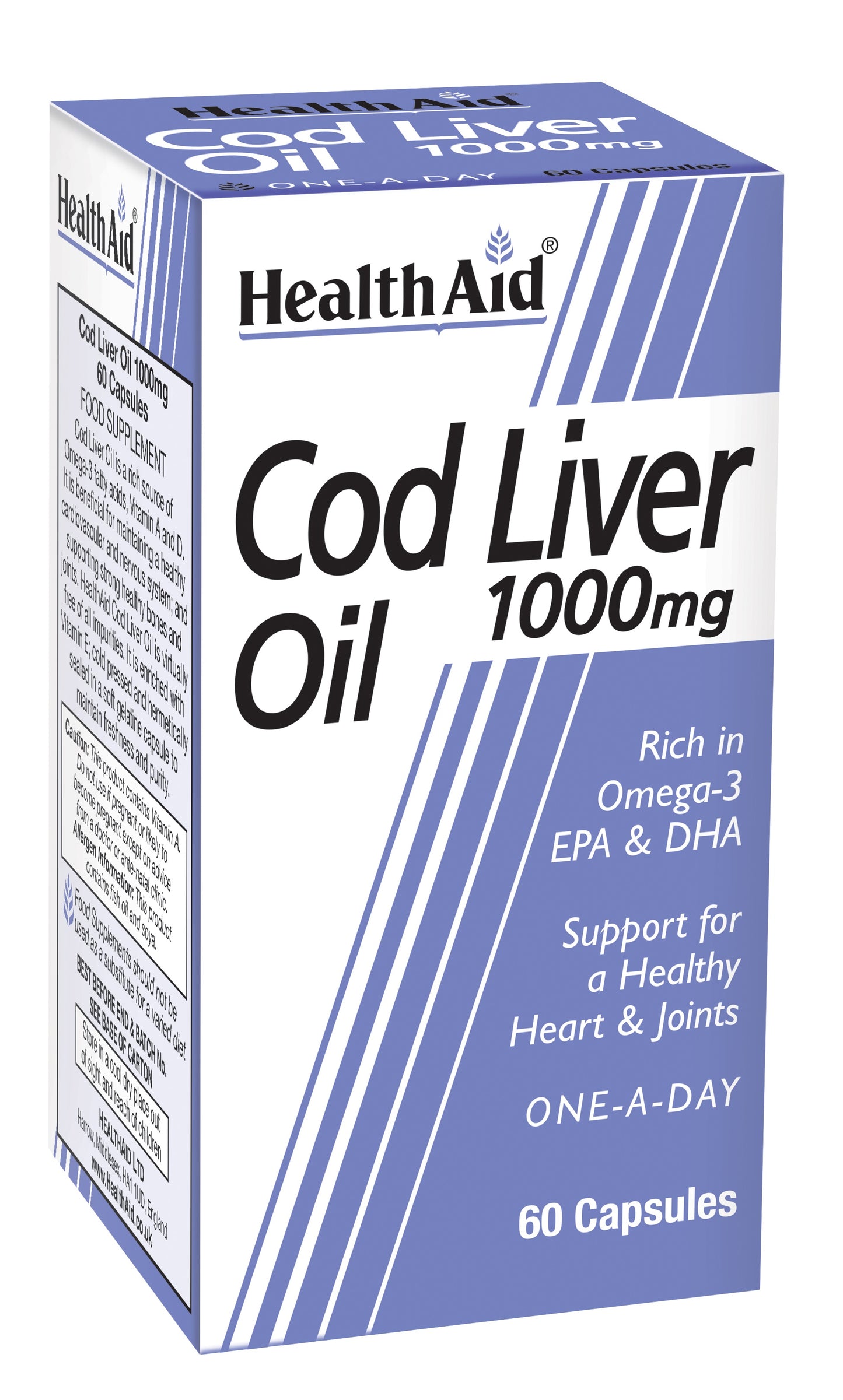 Health Aid  Cod Liver Oil 1000mg  60's