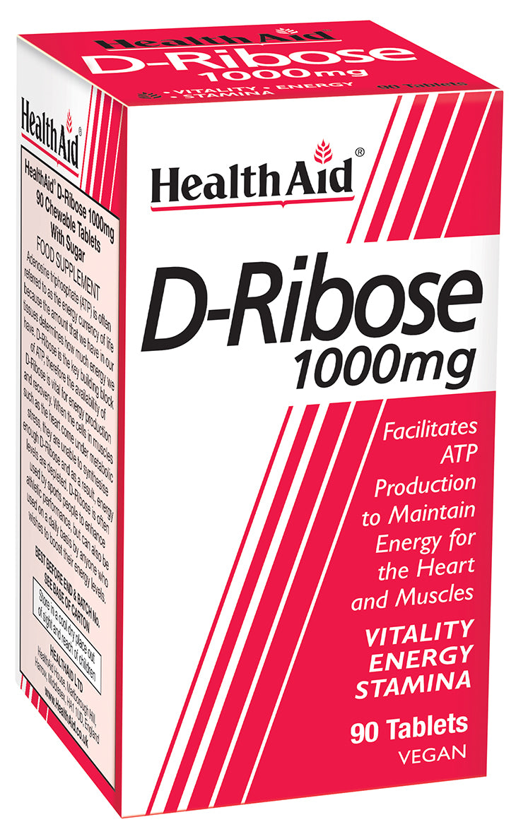 Health Aid  D-Ribose 1000mg 90's