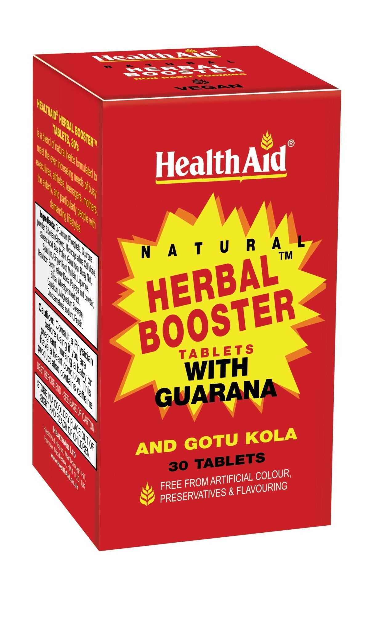 Health Aid Herbal Booster with Guarana 30's by Health Aid