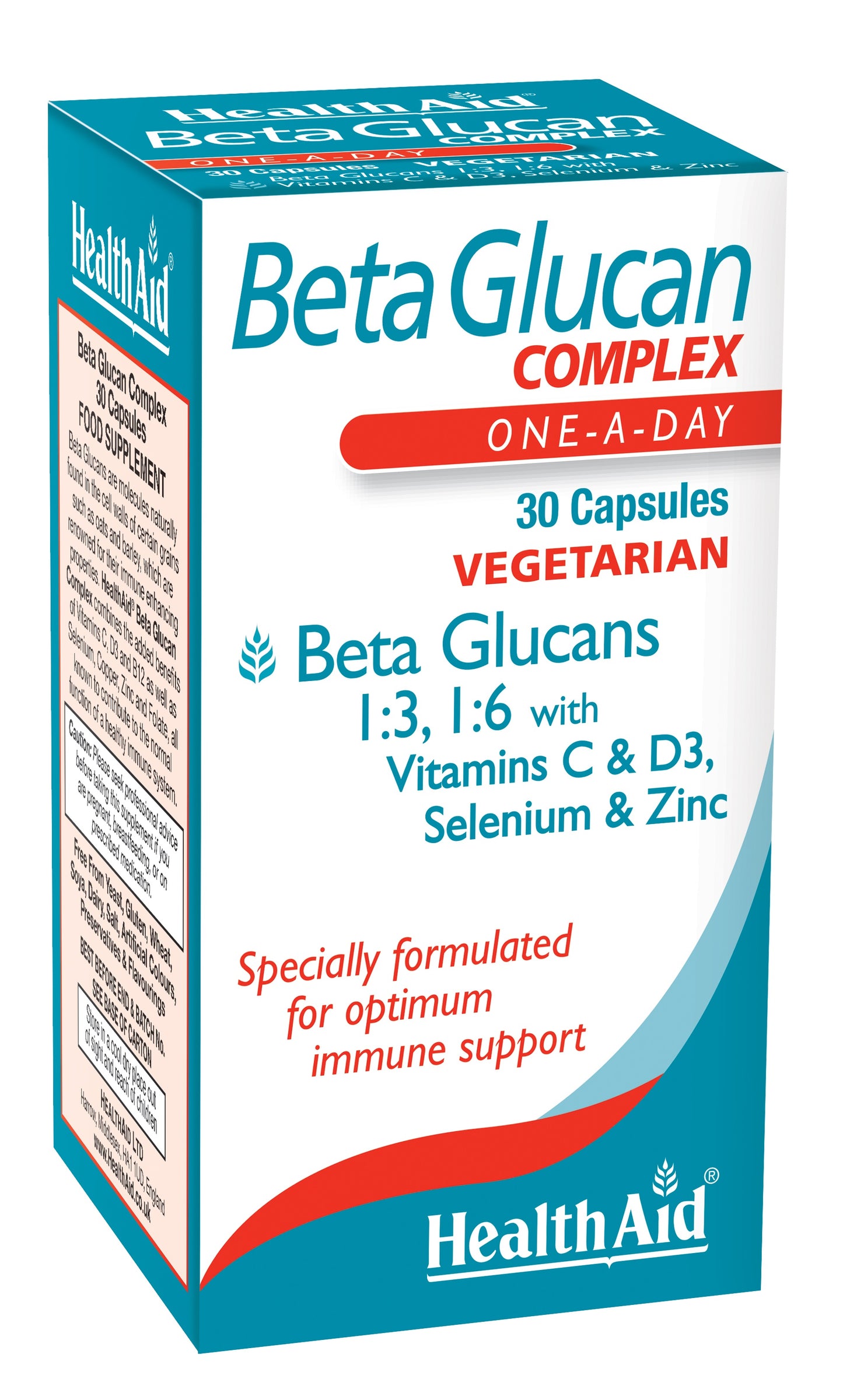 Health Aid  Beta-Glucan Complex 30's