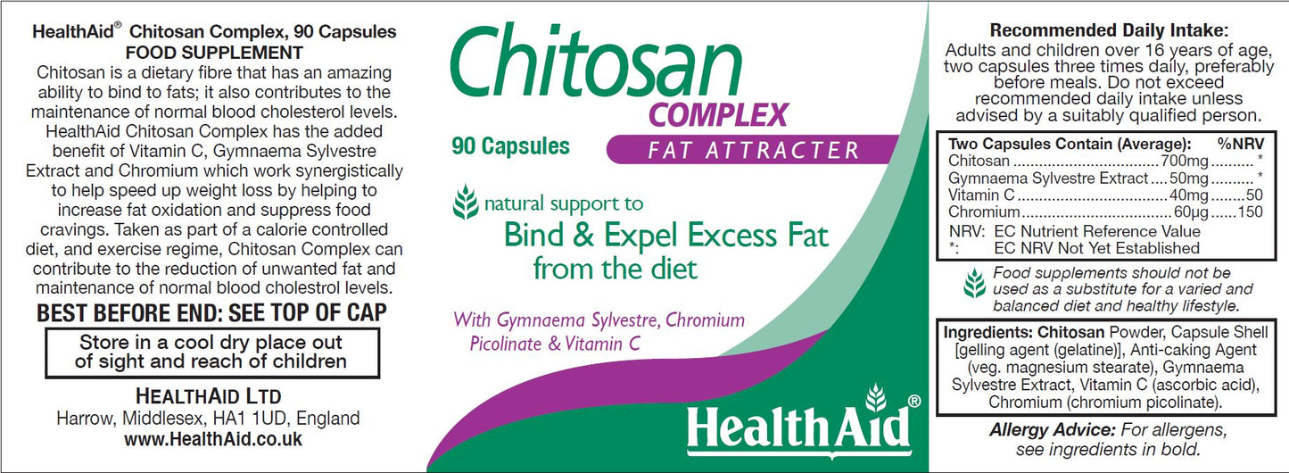 Health Aid  Chitosan Complex 90's