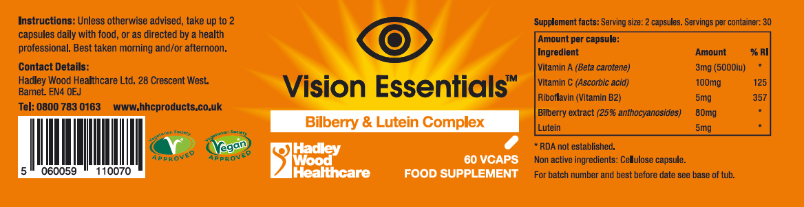 Hadley Wood Healthcare Vision Essentials 60's by Hadley Wood Healthcare