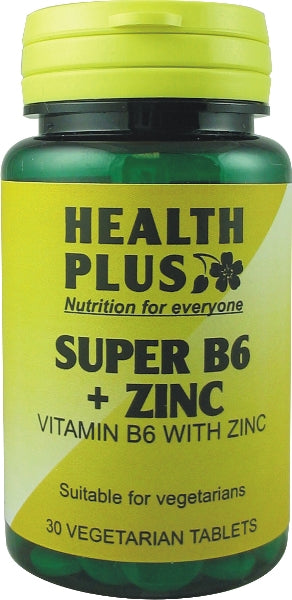 Health Plus  Super B6 + Zinc 30 Tablets