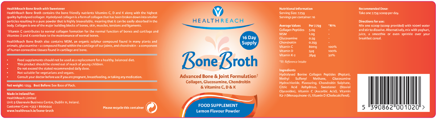 Health Reach  Bone Broth Powder 125g