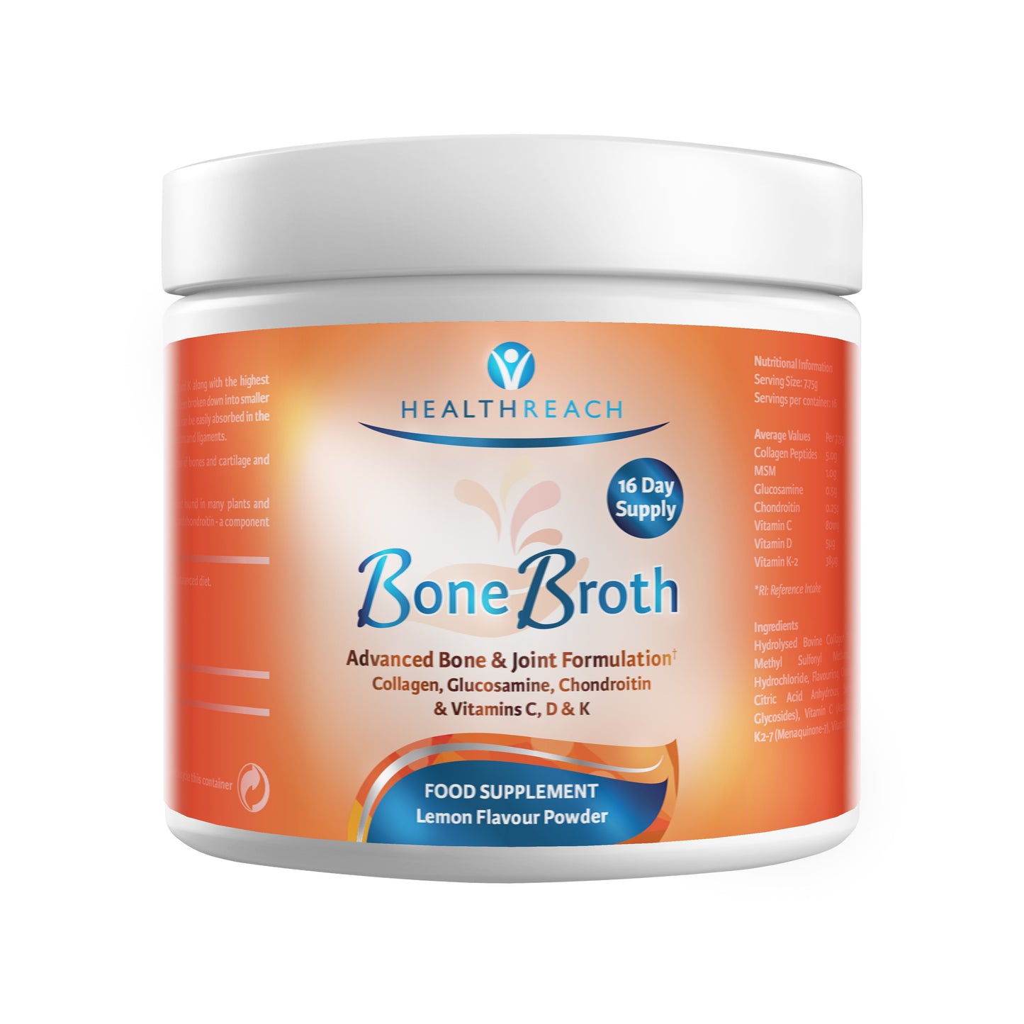 Health Reach  Bone Broth Powder 125g