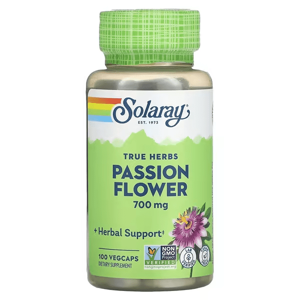 Passion Flower 700mg, 100 Capsules - Solaray by Solaray