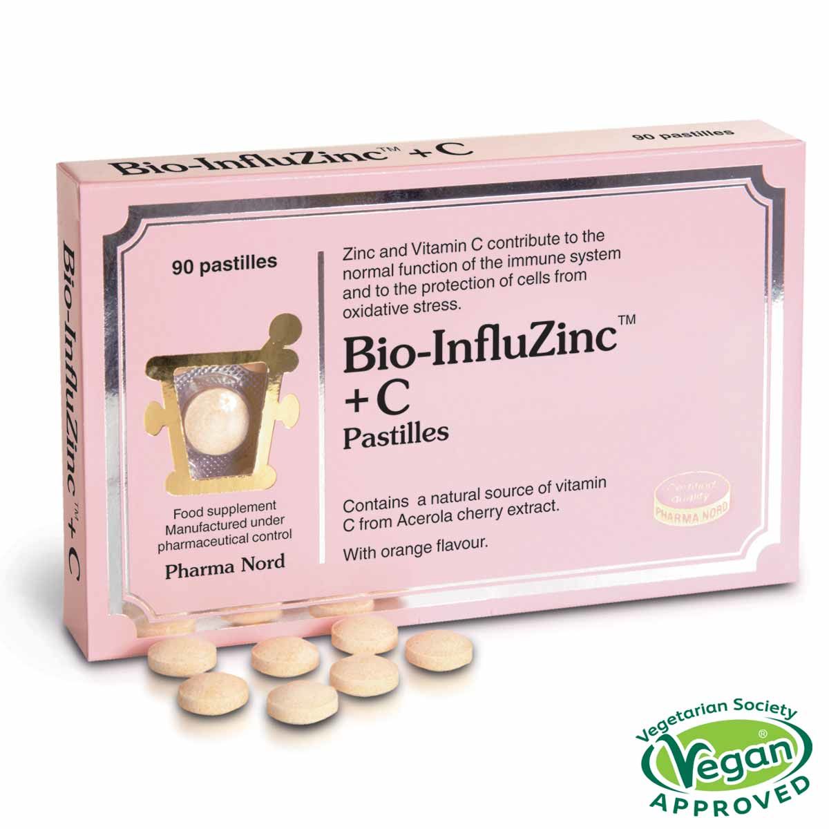 Bio - InfluZinc+C, 90 lozenges - PharmaNord by PharmaNord