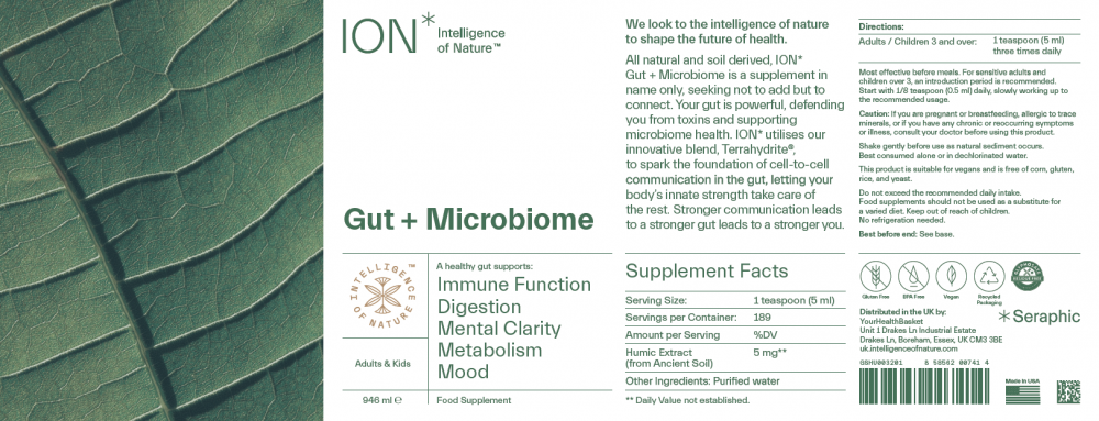 Intelligence of Nature (ION)  Gut + Microbiome 946ml