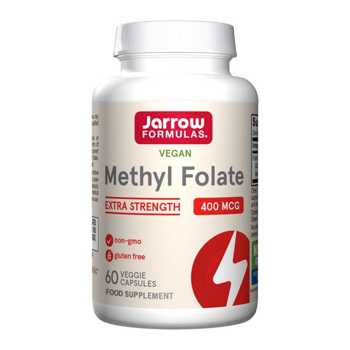 Jarrow Formulas Methyl Folate Extra Strength 400mcg 60's (Vegan) by Jarrow Formulas