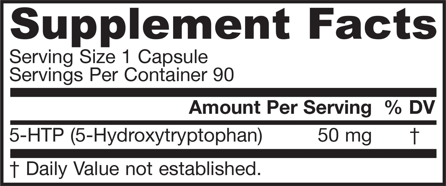 Jarrow Formulas  5-HTP 50mg 90's (Vegan)