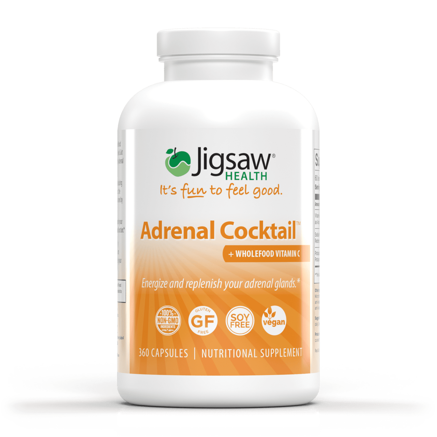 Adrenal Cocktail™ + Whole Food Vitamin C - 360 capsules - Jigsaw Health by Jigsaw Health