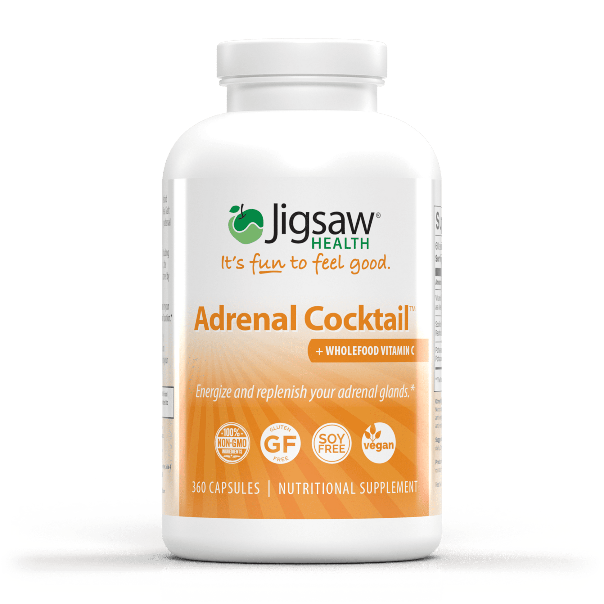 Adrenal Cocktail™ + Whole Food Vitamin C - 360 capsules - Jigsaw Health by Jigsaw Health