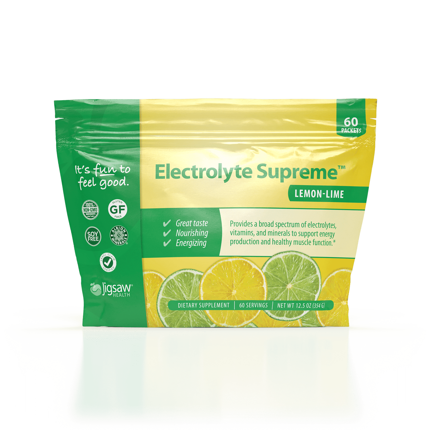 Electrolyte Supreme - 60 Packets - Lemon Lime - Jigsaw Health by Jigsaw Health