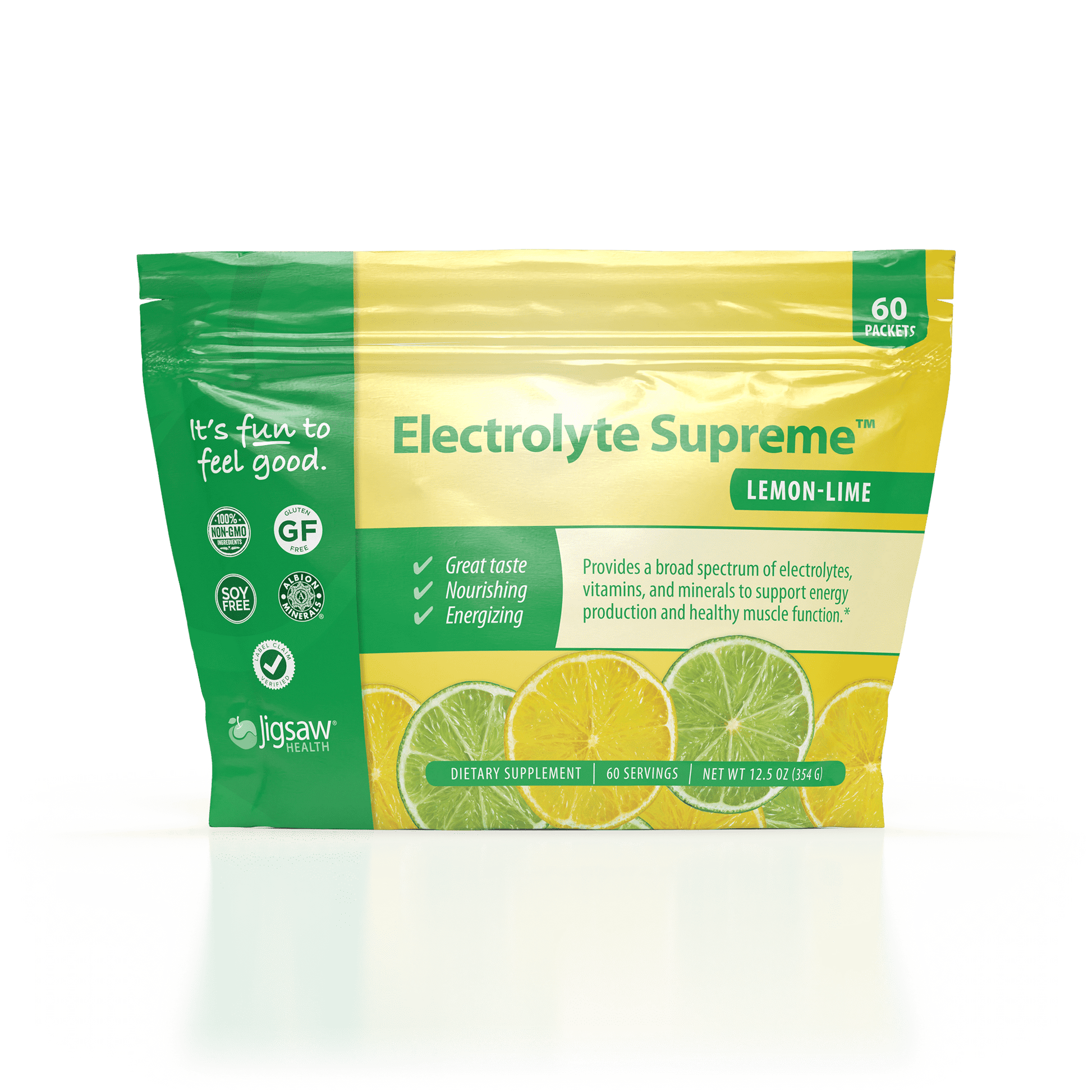 Electrolyte Supreme - 60 Packets - Lemon Lime - Jigsaw Health by Jigsaw Health