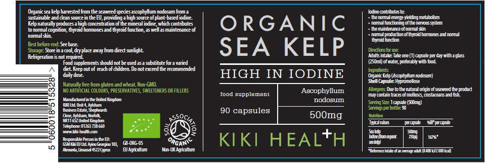 Kiki Health  Organic Sea Kelp 90's