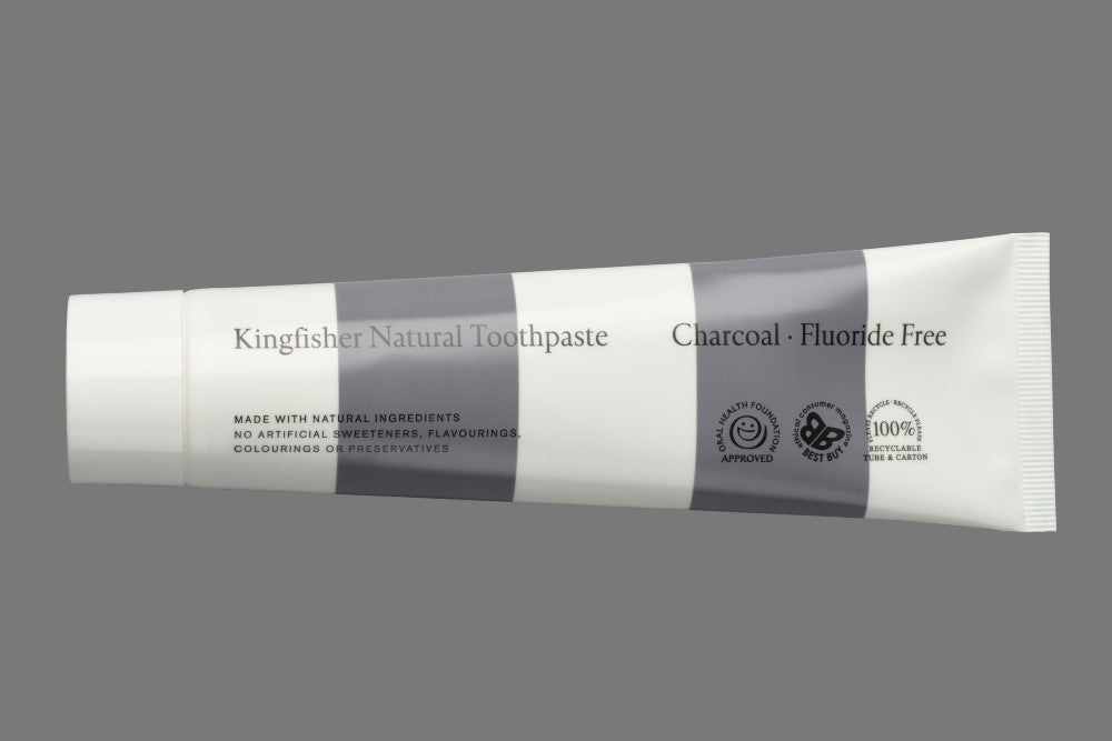 Kingfisher  Natural Toothpaste Charcoal Fluoride Free 100ml