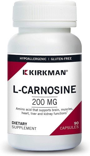L - Carnosine 200mg (Hypoallergenic), 90 Capsules - Kirkman Laboratories by Kirkman Laboratories