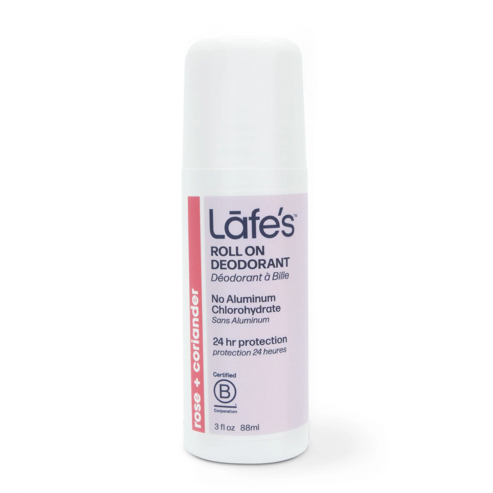 Lafe's  Roll On Deodorant Rose + Coriander 88ml