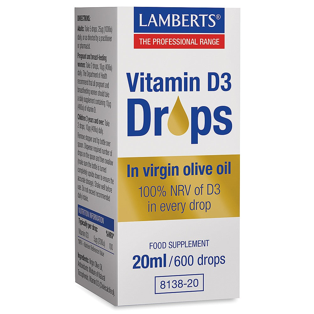 Lamberts  Vitamin D3 Drops 20ml