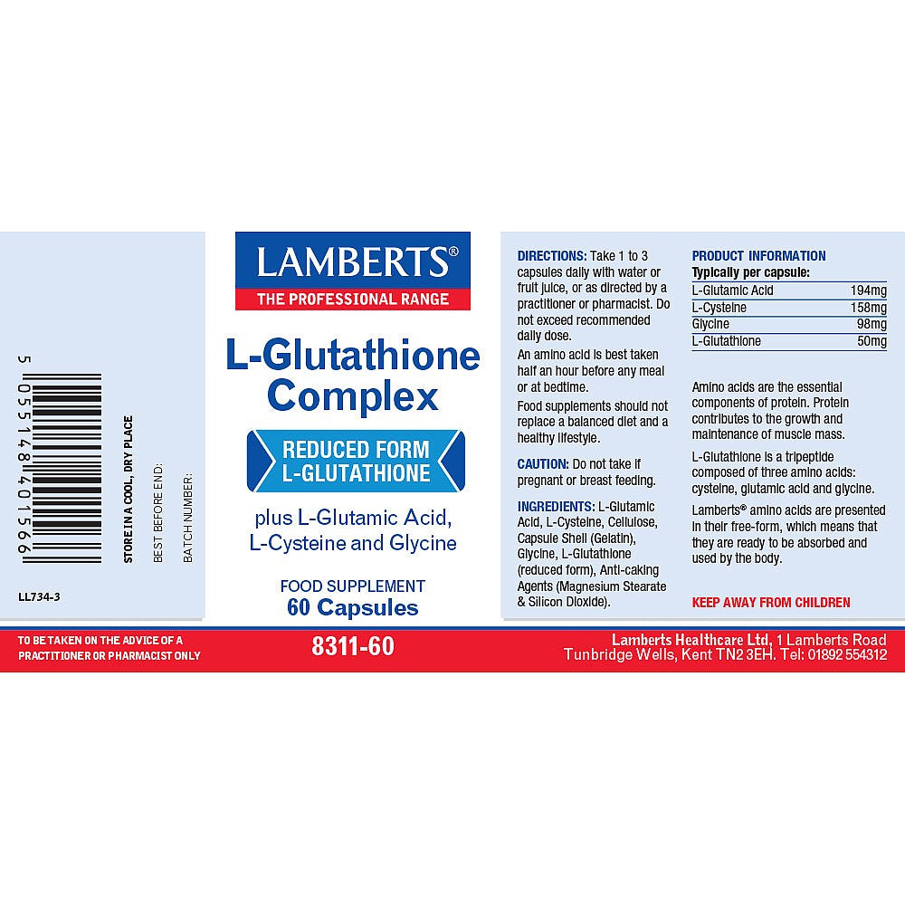 Lamberts  L-Glutathione Complex 60's