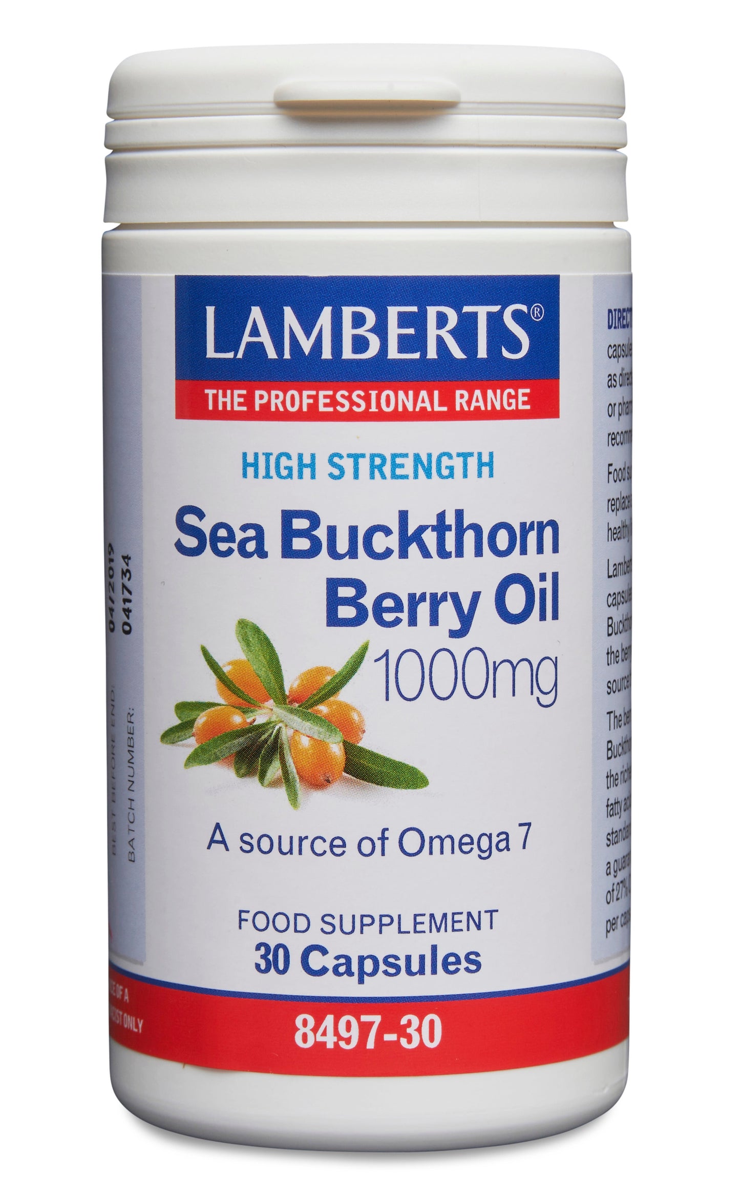 Lamberts  Sea Buckthorn Berry Oil 1000mg 30's