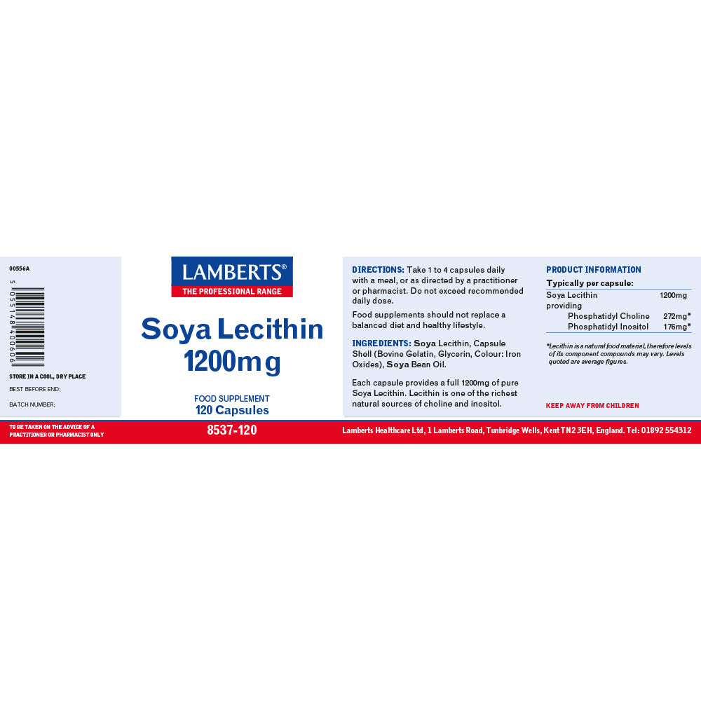 Lamberts  Soya Lecithin 1200mg 120's