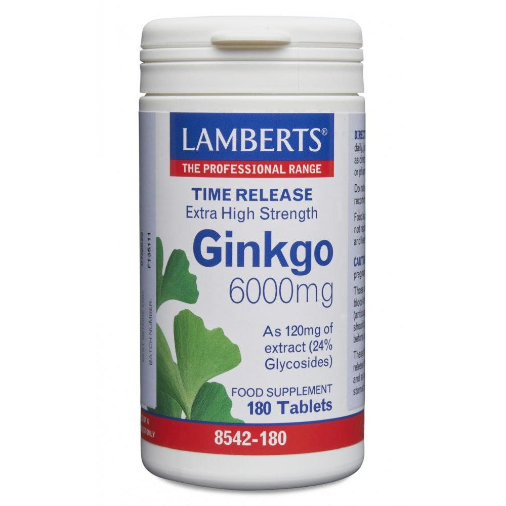 Lamberts  Ginkgo 6000mg 180's