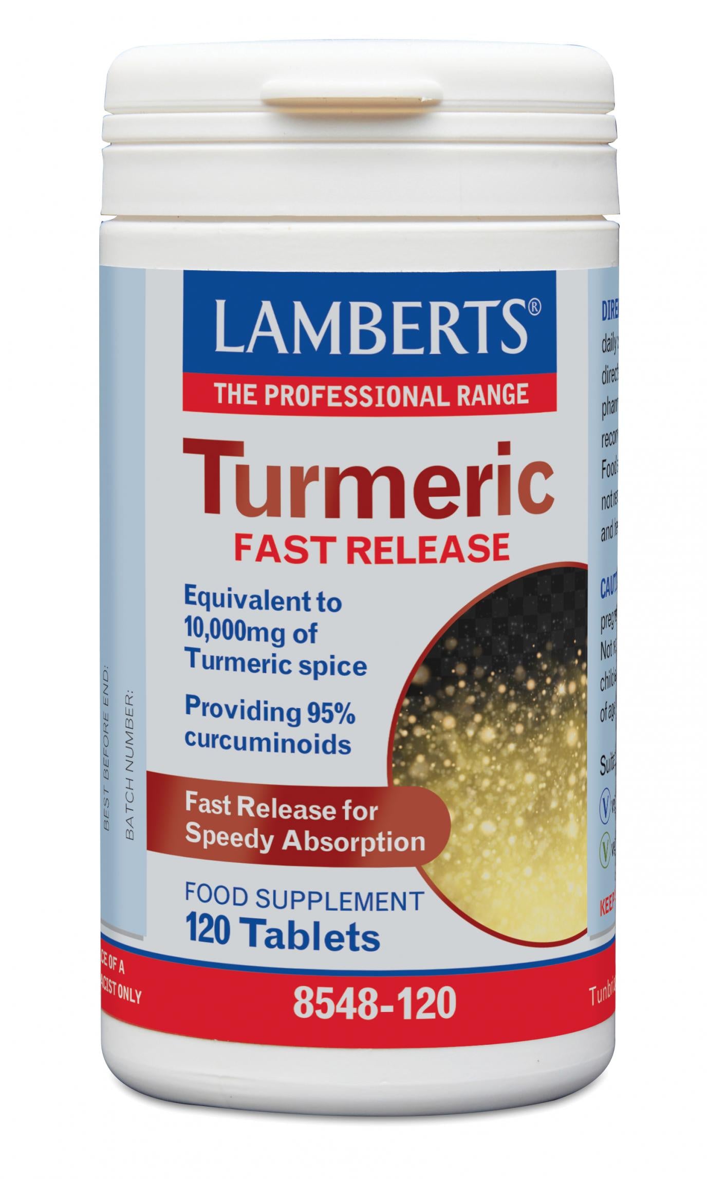 Lamberts  Turmeric Fast Release 120's