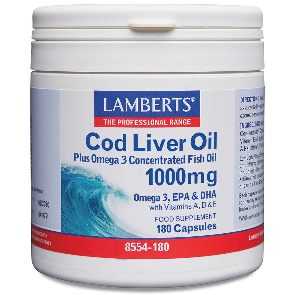 Lamberts  Cod Liver Oil 1000mg 180's