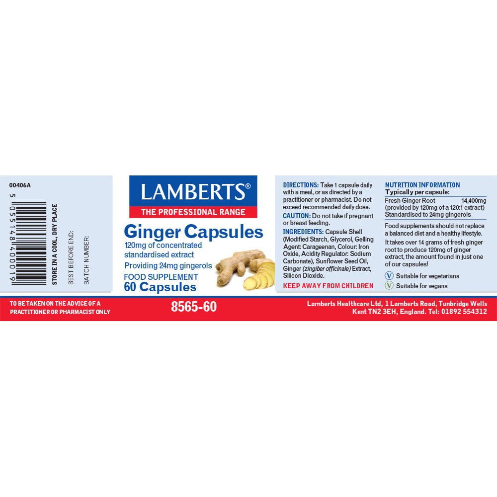 Lamberts  Ginger Capsules 60's