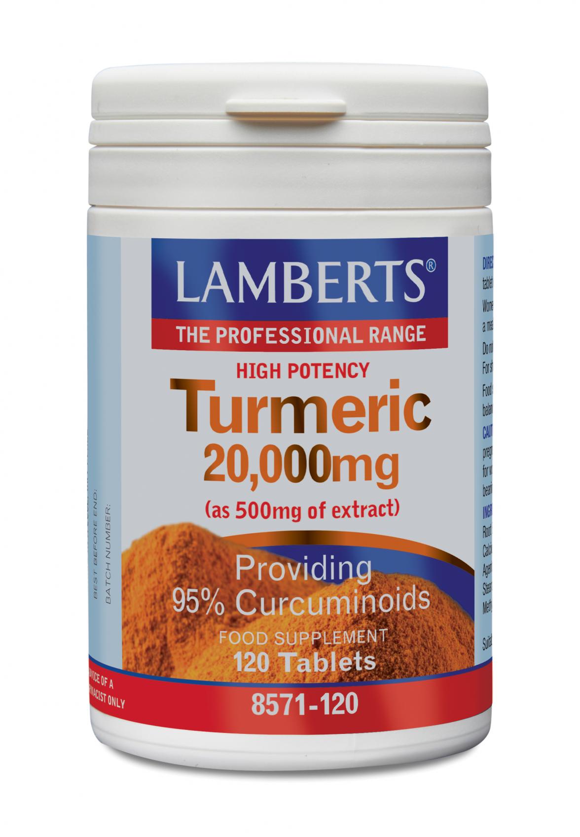 Lamberts  Turmeric 20,000mg 120's