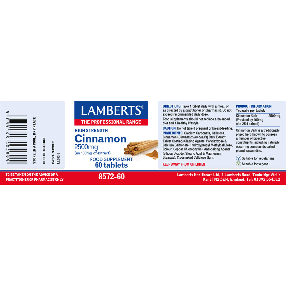 Lamberts  Cinnamon 2500mg 60's